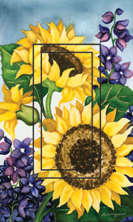 Sunflower Single Rocker SwitchStix Peel and Stick Switch Plate Cover Décor