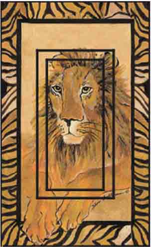 Lion Single Rocker SwitchStix Peel and Stick Switch Plate Cover Décor
