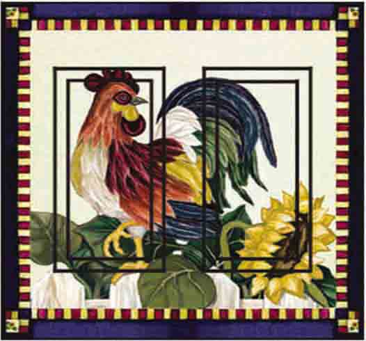Roosters Double Rocker SwitchStix Peel and Stick Switch Plate Cover Décor